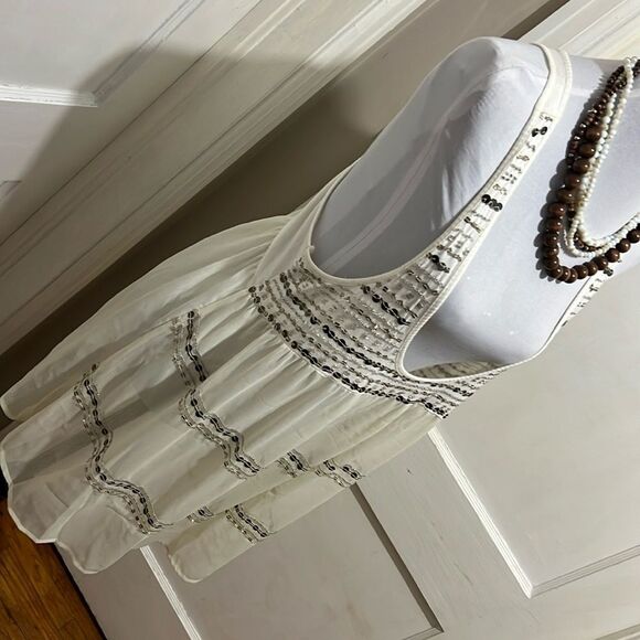 Starscene Los Angeles Sheer Sleeveless Tank Top Layer Piece Women's Large - Picture 3 of 10